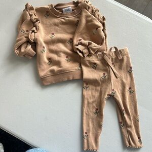 ZARA baby girl 2pc outfit